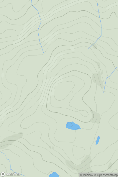 Thumbnail image for Beinn Dearg [Oban to Loch Fyne] [NM954216] showing contour plot for surrounding peak
